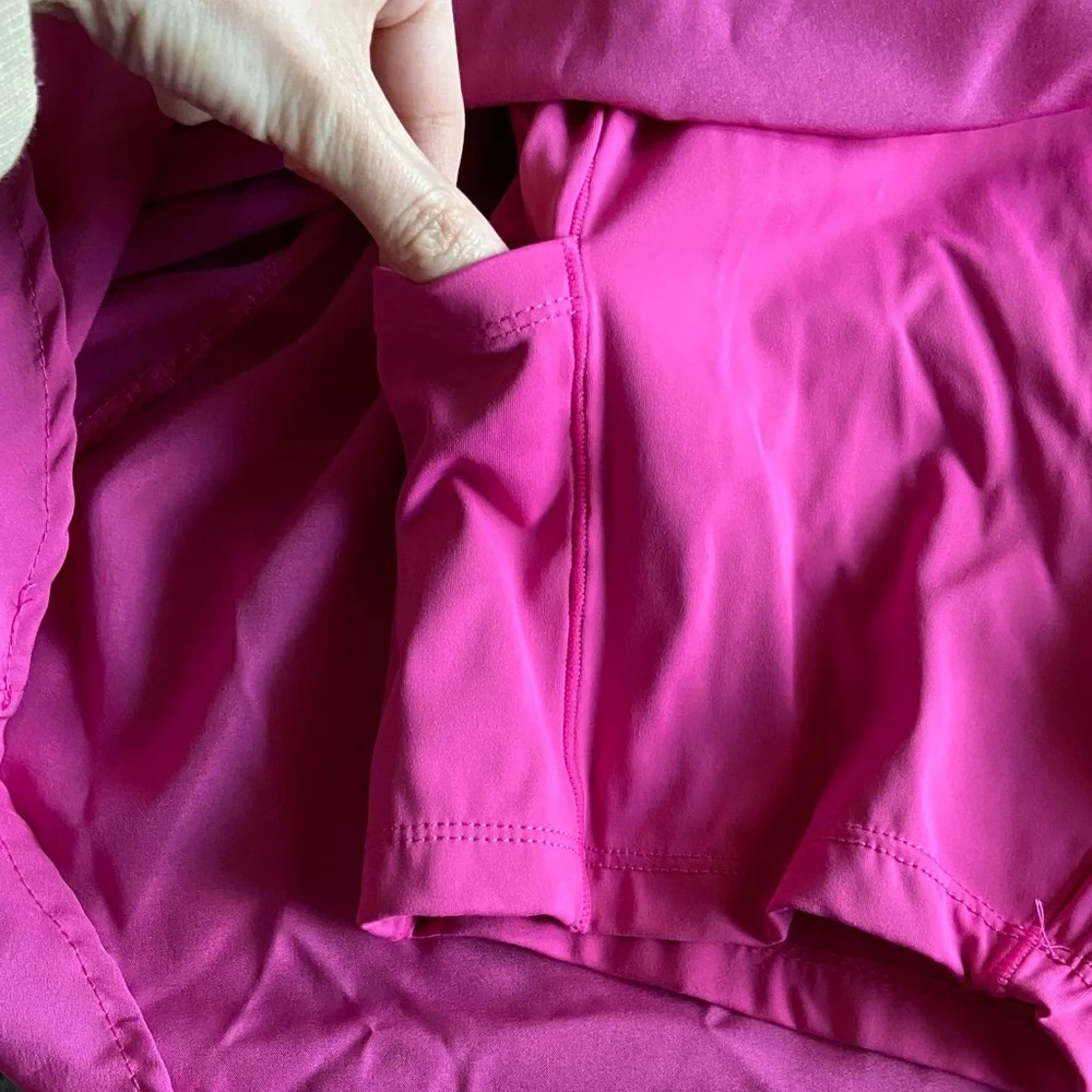 Ultra Flirt Fuchsia Active Dress with shorts underneath - Picture 4 of 6